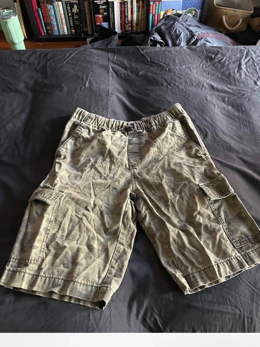 Old Navy Olive Camo Cargo Shorts for Kids